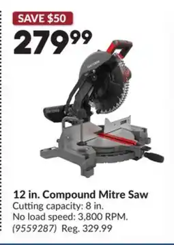 Princess Auto 12 in. Compound Mitre Saw offer