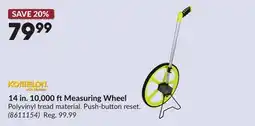 Princess Auto 14 in. 10,000 ft Measuring Wheel offer