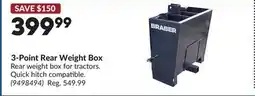 Princess Auto 3-Point Rear Weight Box offer