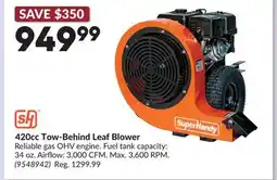 Princess Auto 420cc Tow-Behind Leaf Blower offer