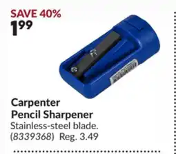 Princess Auto Carpenter Pencil Sharpener offer