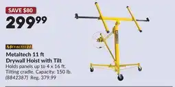 Princess Auto Metalttech 11 ft Drywall Hoist with Tilt offer