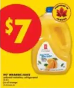 No Frills pc orange juice offer
