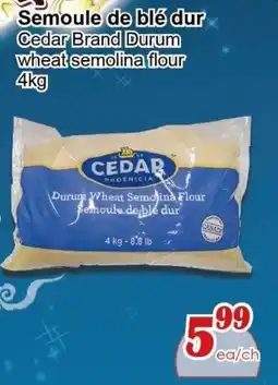 Marche C&T Cedar durum wheat semolina flour offer