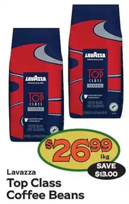 The Garden Basket Lavazza top class coffee beans offer