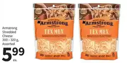 Pharmasave Armstrong shredded cheese tex mex offer