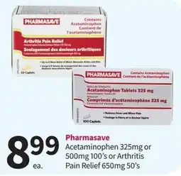 Pharmasave Pharmasave Acetaminophen or Pain Relief offer