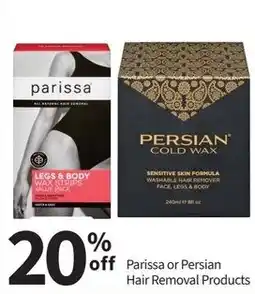 Pharmasave Parissa or Persian Hair Removal Products offer
