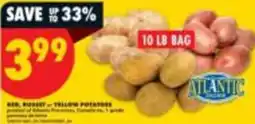 No Frills Atlantic red russet yellow potatoes offer
