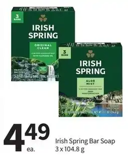 Pharmasave Irish Spring Bar Soap offer