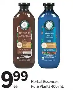 Pharmasave Herbal Essences Pure Plants offer