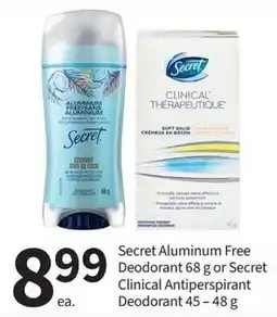Pharmasave Secret Aluminum Free Deodorant offer