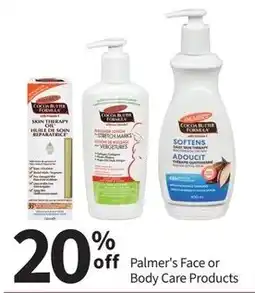 Pharmasave Palmer's Face or Body Care Products offer