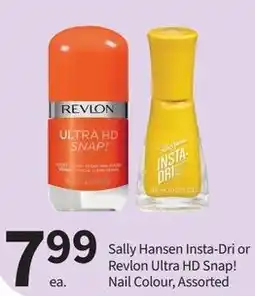 Pharmasave Sally Hansen Insta-Dri or Revlon Ultra HD Snap! Nail Colour, Assorted offer