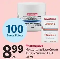 Pharmasave Pharmasave Moisturizing Base Cream or Vitamin E Oil offer