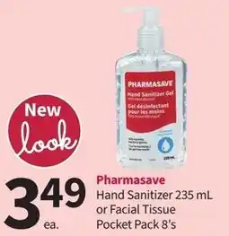 Pharmasave Pharmasave hand sanitizer or facial tissue offer
