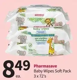 Pharmasave Pharmasave Baby Wipes Soft Pack offer