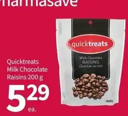 Pharmasave Quicktreats Milk Chocolate Raisins offer