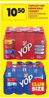 Real Canadian Superstore Yoplait Yop Drinkable Yogurt offer