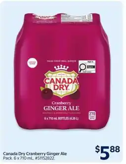 Walmart Canada Dry Cranberry Ginger Ale offer