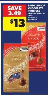 Real Canadian Superstore Lindt Lindor Chocolate Truffles offer