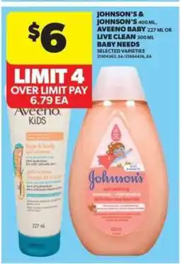 Real Canadian Superstore Johnson's & Johnson's, Aveeno Baby, or Live Clean offer