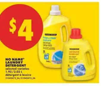 No Frills NO NAME Laundry Detergent offer