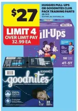 Real Canadian Superstore Huggies Pull-Ups or Goodnites Club Pack Training Pants offer