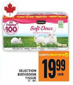 Food Basics SELECTION BATHROOM TISSUE offer