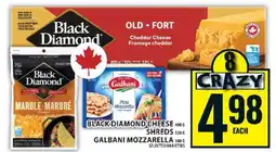 Food Basics Black Diamond Cheese & Galbani Mozzarella offer