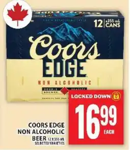 Food Basics COORS EDGE Non-Alcoholic Beer offer