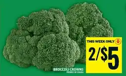 Food Basics BROCCOLI CROWNS offer
