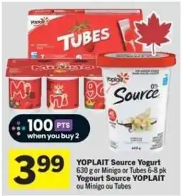 Co-op Yoplait Source Yogurt offer