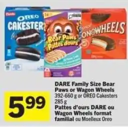 Co-op DARE Family Size Bear Paws or Wagon Wheels offer