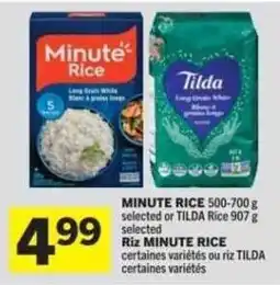 Co-op Minute Rice certaines variétés ou riz Tilda certaines variétés offer