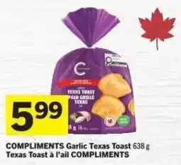 Co-op Compliments garlic texas toast offer