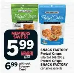 Co-op Snack Factory Pretzel Crisps offer