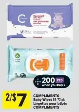 Co-op Compliments baby wipes offer