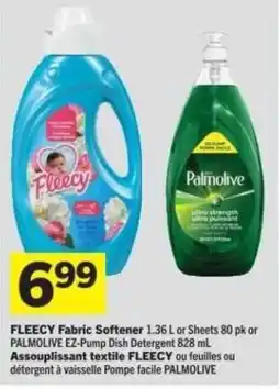Co-op Fleecy fabric softener or palmolive dish detergent offer