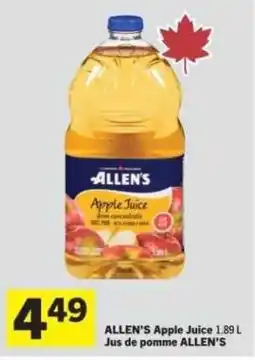 Co-op Allen's apple juice offer