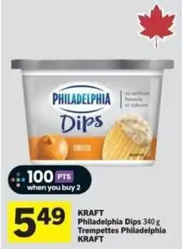 Co-op Kraft philadelphia dips onion offer