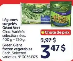 Walmart Green Giant frozen vegetables offer