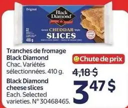 Walmart Black Diamond cheese slices offer