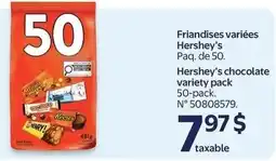 Walmart Hershey's chocolate variety pack offer