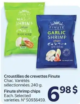 Walmart Finute shrimp chips offer