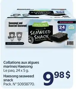 Walmart Haesong seaweed snack offer