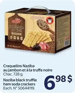 Walmart Naziba black truffle ham soda crackers offer