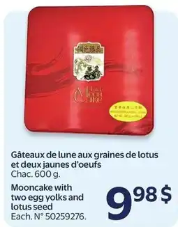 Walmart Mooncake with two egg yolks and lotus seed offer