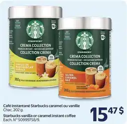 Walmart Starbucks instant coffee caramel or vanilla offer