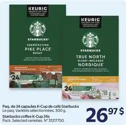 Walmart Starbucks coffee K-Cup 24s offer